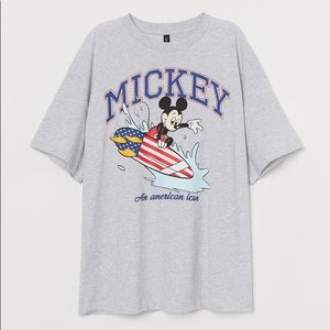 3/$35 or 4/$45 H&M Mickey Graphic Oversized Tee